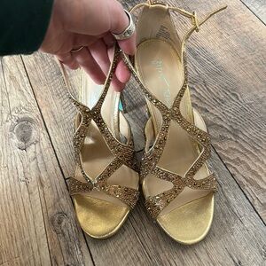 Betsy Johnson Gold Strappy Women's Sandals